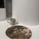Dish in petrified wood