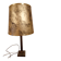 Vintage Art Deco brass table lamp – parchment effect shade –