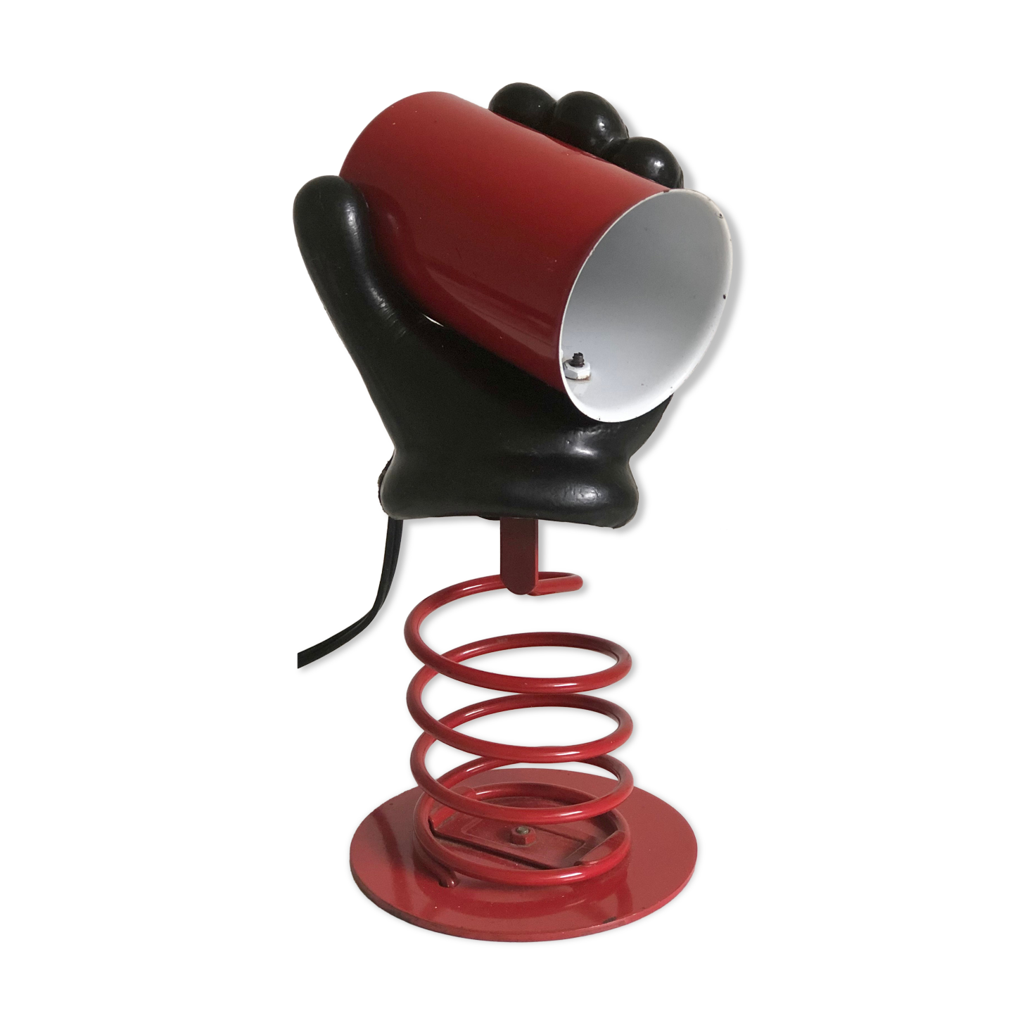 Hand lamp in lacquered and plastic metal, 1980