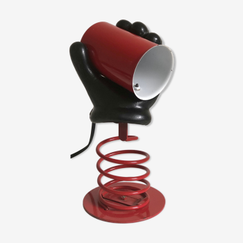 Hand lamp in lacquered and plastic metal, 1980