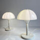Pair of space age mushroom lamps, France, 70s