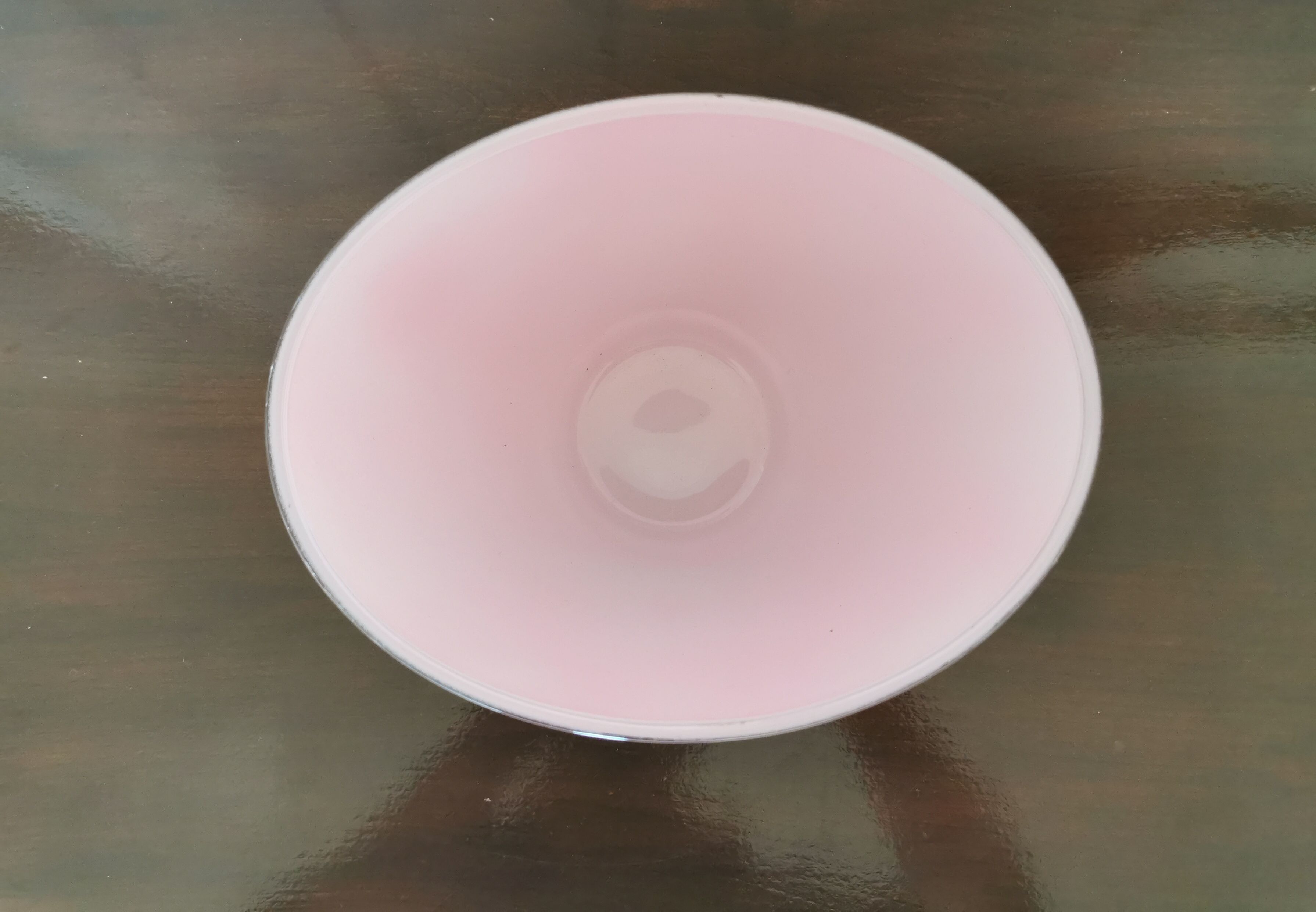 Pink glass vase