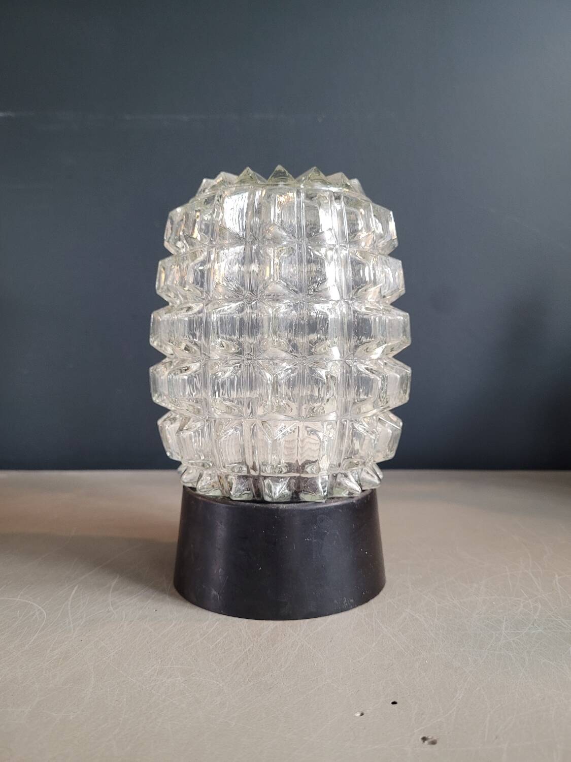 Vintage molded glass wall light - Ceiling light