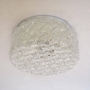 Applique plafonnier verre motif tressé
