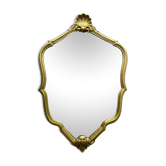 Miroir coquille doré