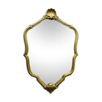 Golden shell mirror