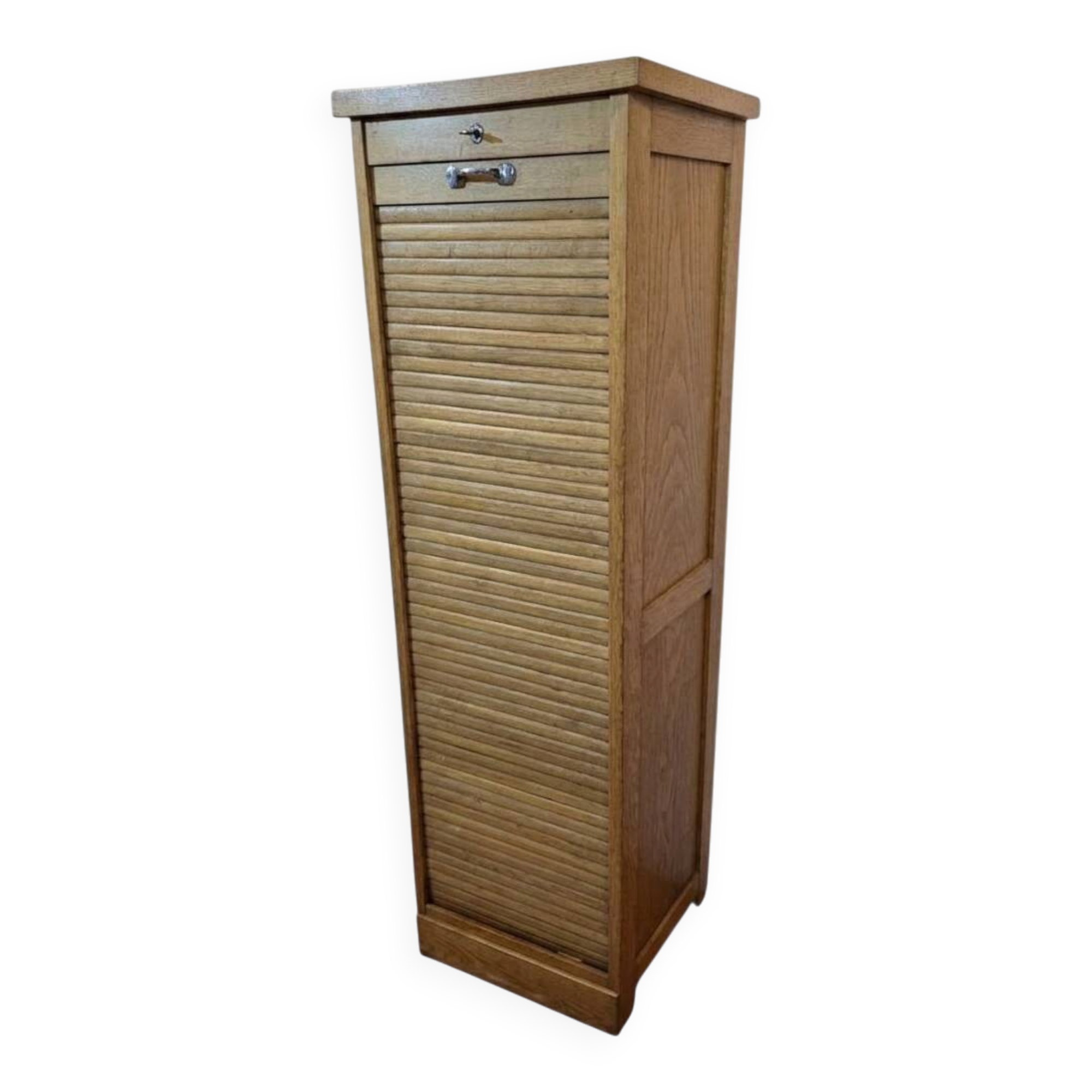 Classeur à rideau ancien en chêne