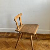 Set of 6 primitive folk art chairs