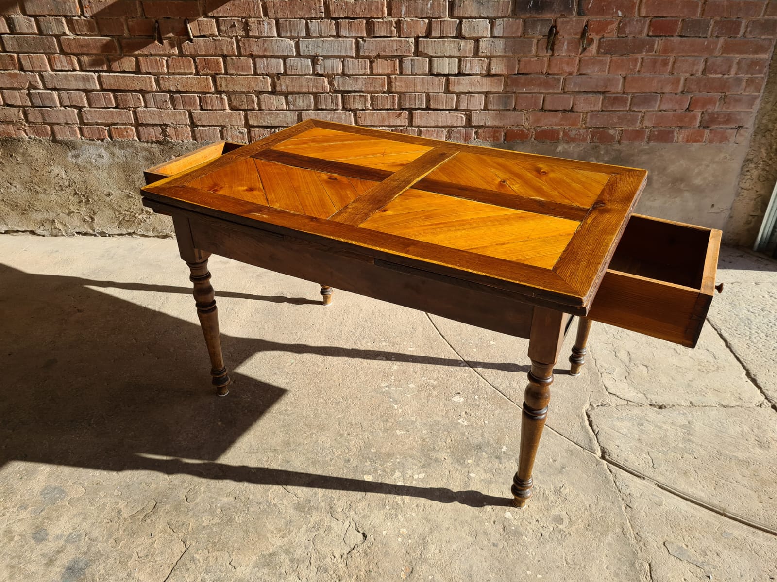 Old vintage farmhouse table