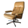 Mid-Century Scandinavian Leather Reclining Lounge Chair Chrome frame 1960s-