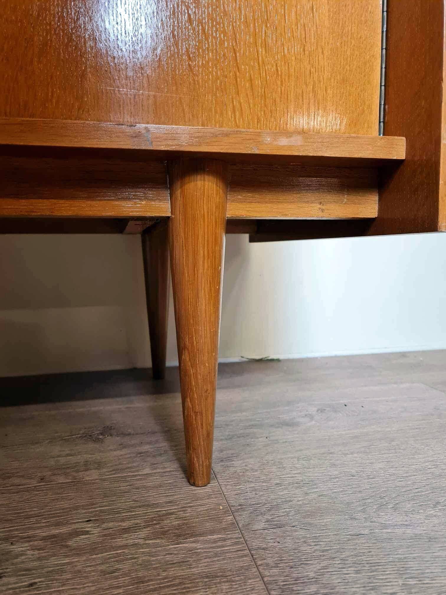 Vintage secretary cabinet from the 60s in teak