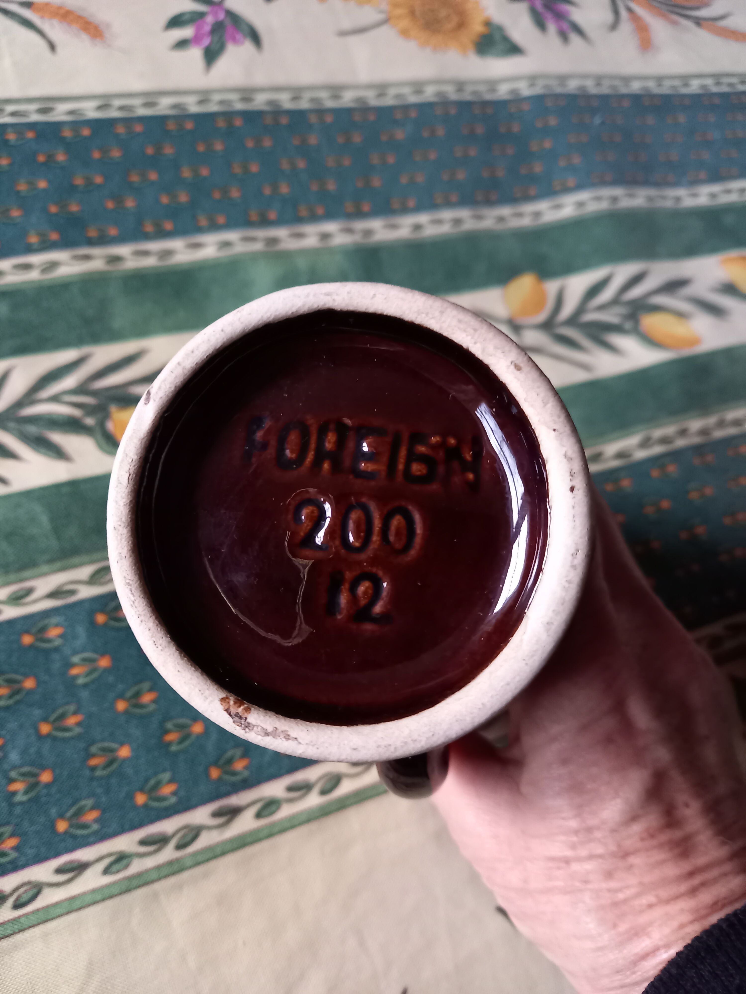 German ceramic vase Foreign vintage 60s