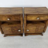 Pair of art deco bedside tables