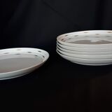 6 assiettes en porcelaine Rosenthal design Tapio Wirkkala
