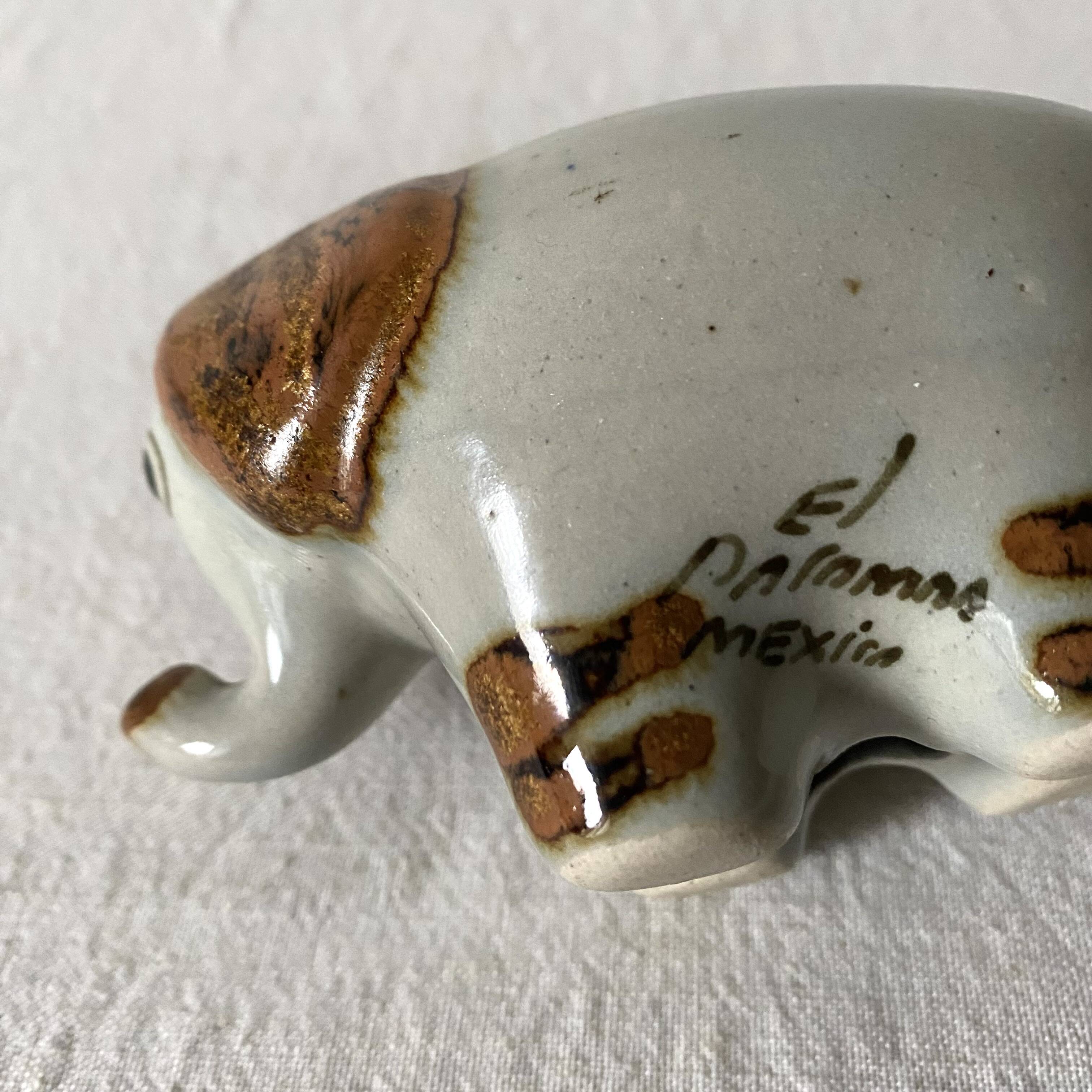 éléphant en céramique Mexico années 70