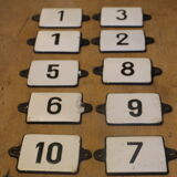 Enamelled rag plates