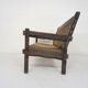 Solid oak and rope sofa, Netherlands 1960's