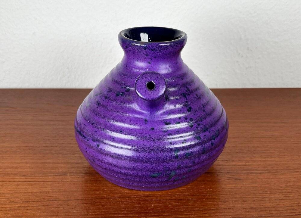 Cruche vintage allemande violette de Marei Majolikafabrik Jean Fuss & Sohn, Rheinbach, années 1970