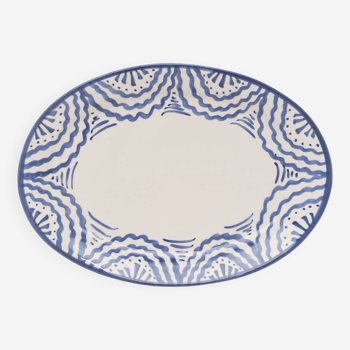 Large blue dish