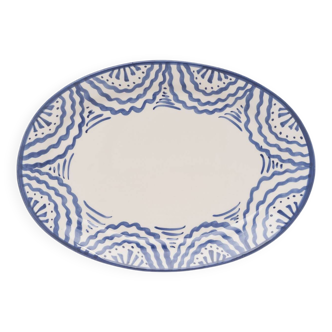 Large blue dish