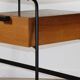 Bureau CM178 Pierre Paulin pour Thonet en chêne et métal noir – Années 1950