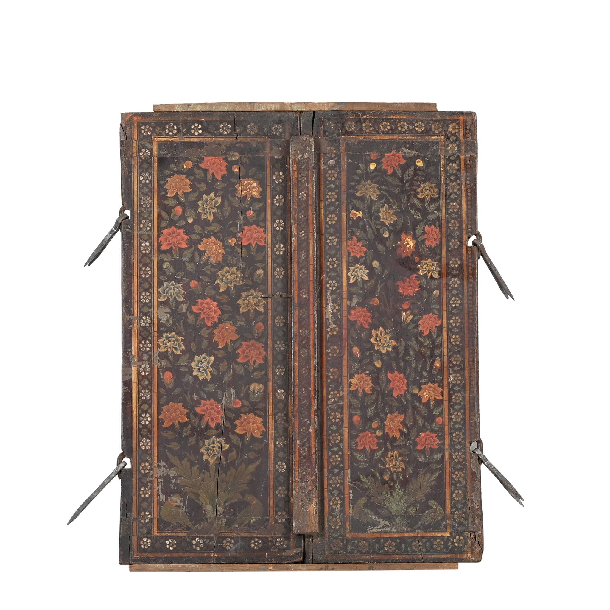 Bikaner - Old painted Indian window shutter n°4