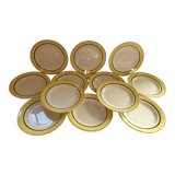 Suite of 11 dessert plates K G Lunéville