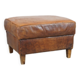 Pouf en cuir de mouton