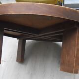 Round coffee table signed capron