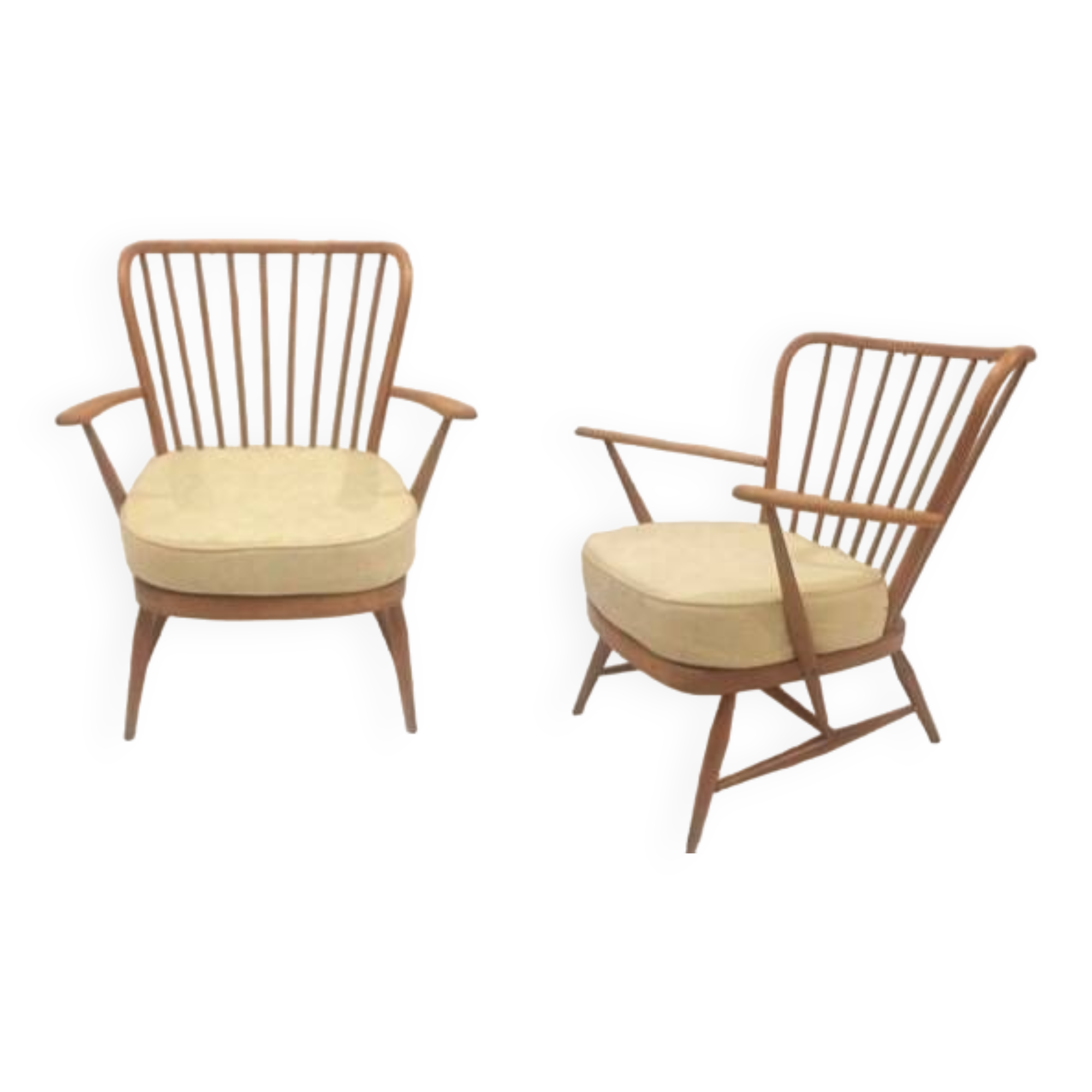 Pair of Ercol armchairs from the 60s