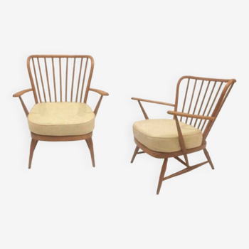 Pair of Ercol armchairs from the 60s