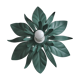 Applique fleur en métal