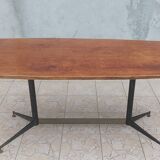 Vintage mahogany table Italian design from the 1960s
