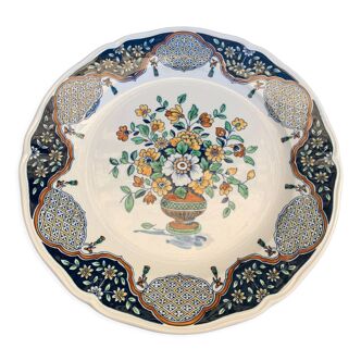 Assiette ancienne peinte à la main alt mettlach villeroy et boch