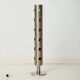 XXL table lamp in brushed perforated aluminium, 1980-1990s
