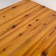Vintage pine storage box basket wood minimalism 60s