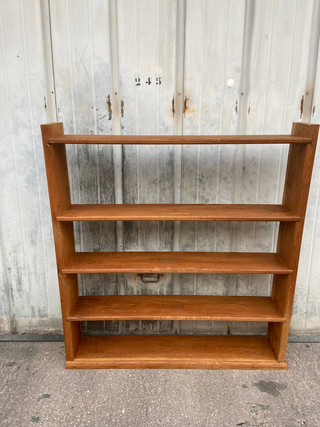 Solid oak bookcase