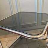 Table basse à double niveau des années 1970