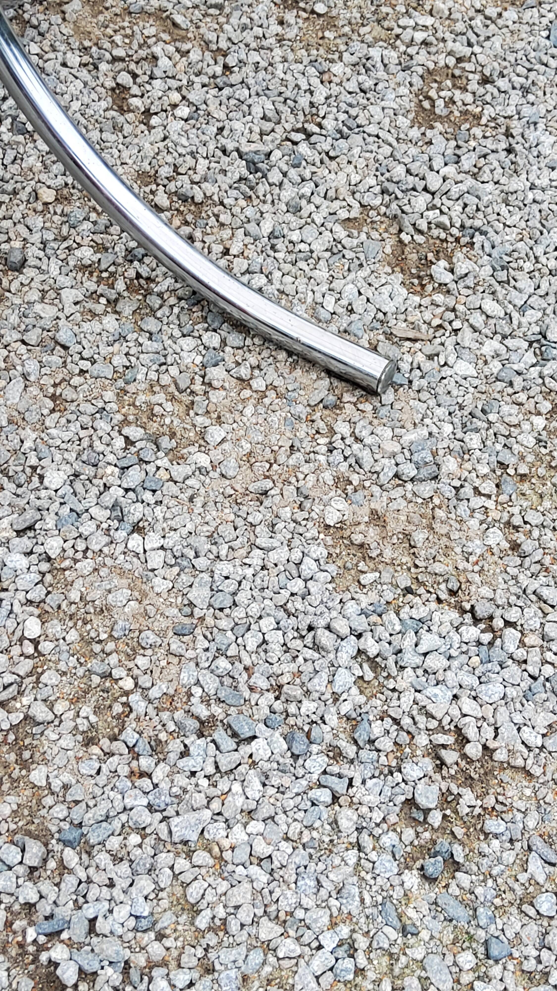 Dining table from the 70s top smoked glass base chrome