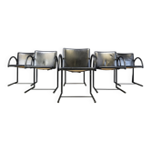 Chaises circulaires vintage par Metaform, années 1980, ensemble de 6