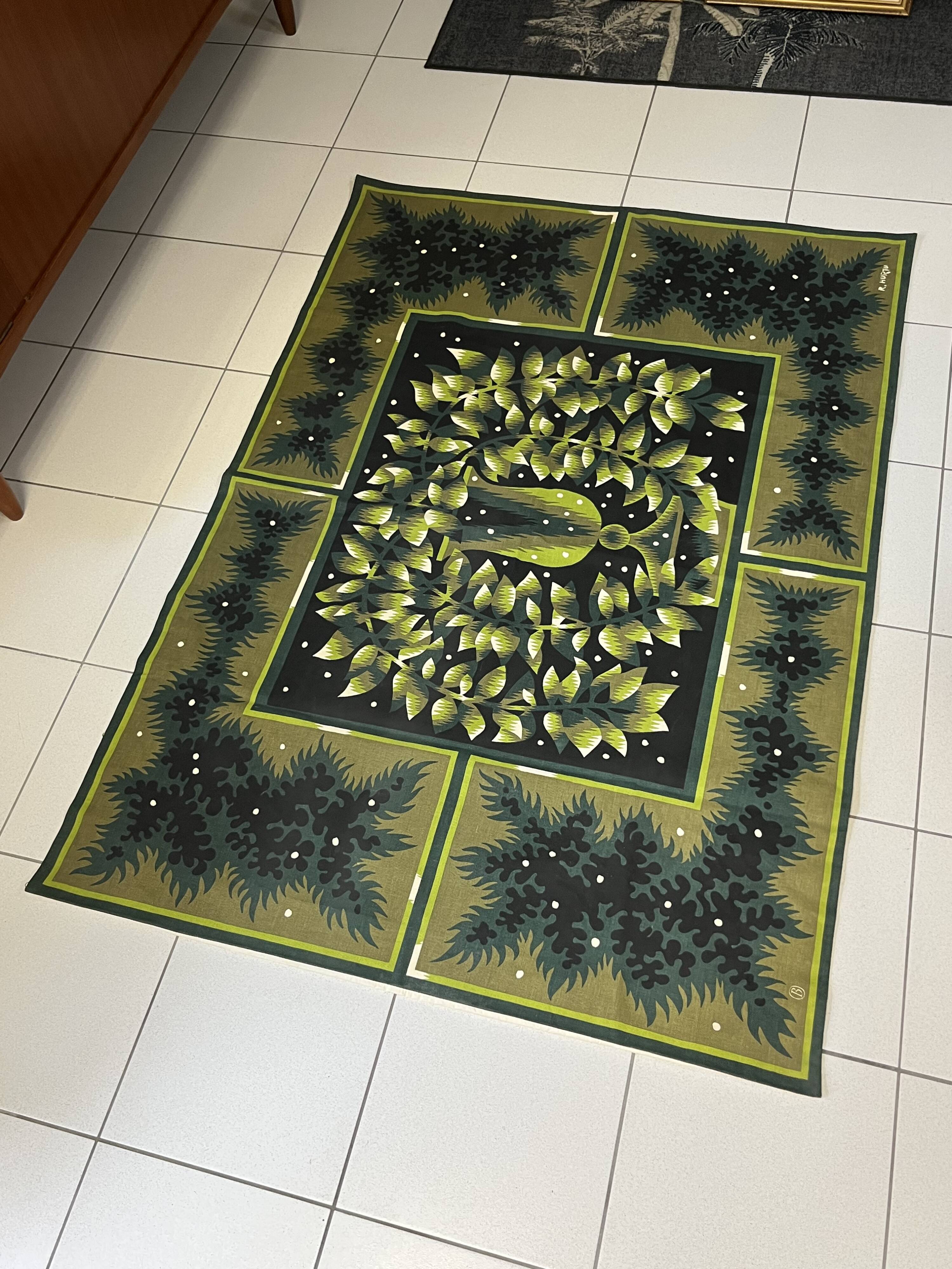 BRAUN ET CIE Tapestry - After Raymond HURTU - entitled "SQUARE"