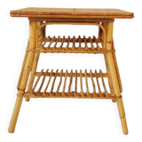 Rattan bedside table