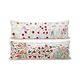 Set of 2 embroidered decorative cushion covers 45x135 cm
