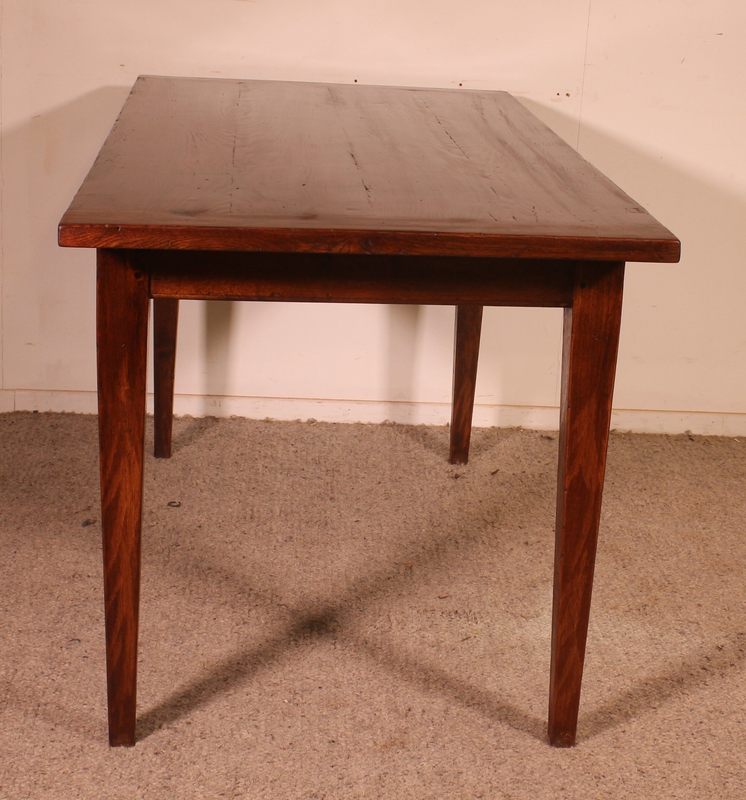 Oak Table Or Desk - 19th Century