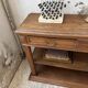 19th-century oak console table
