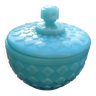 Vallerysthal blue opaline sugar bowl