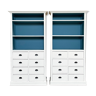 Pair of painted wooden bookcases, circa 1950