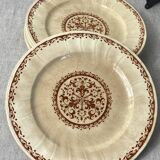 6 Gien iron earthenware plates