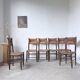 Série de 6 chaises paille et chêne beauche