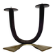 L9V Art Deco Two-Arm Candleholder